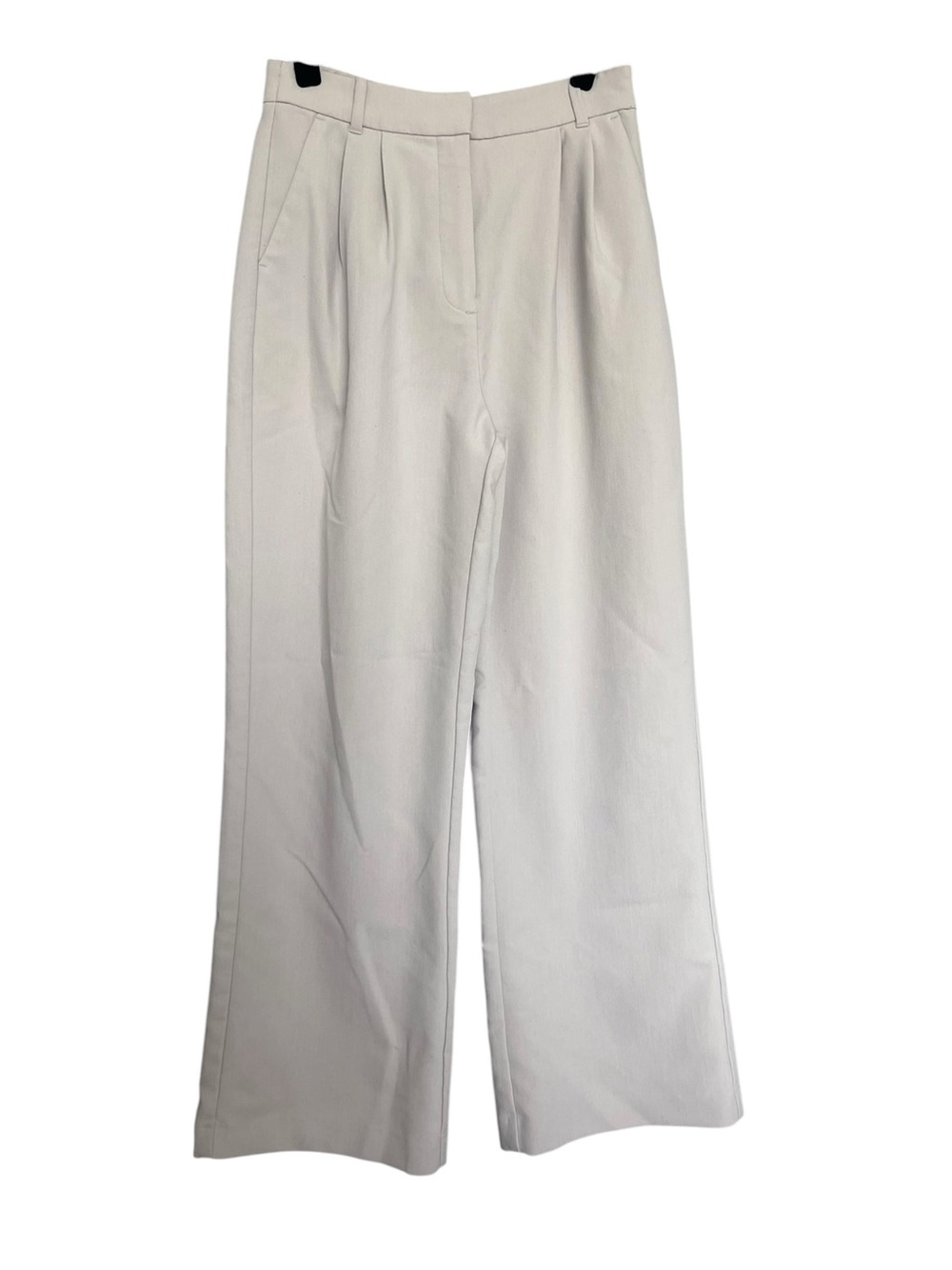 Abercrombie & Fitch Wide Leg Pleated Pants - Off-White